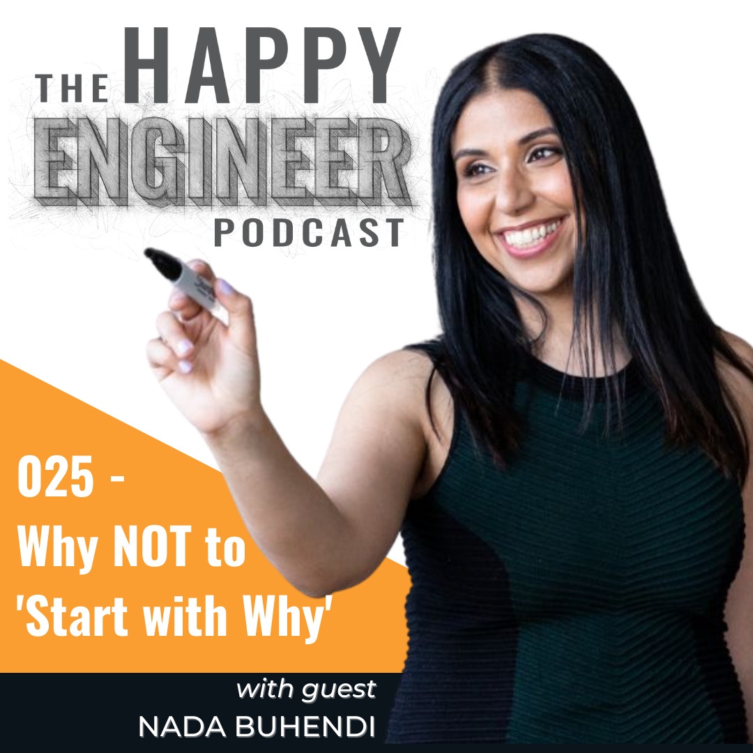 Why NOT to "Start with Why" with Nada Buhendi The Happy Engineer Podcast